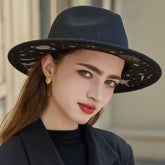 Arrival Creative Vintage Top Hat Personality Wild Street Snap Hat Big Brim Hat